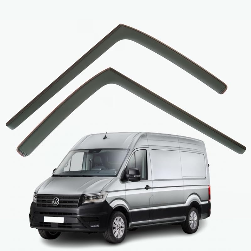 Set Of 2 Wind Deflectors Compatible with MAN TGE Fits VOLKSWAGEN CRAFTER 2018 2019 2020 2021 2022 2023 2024 2025