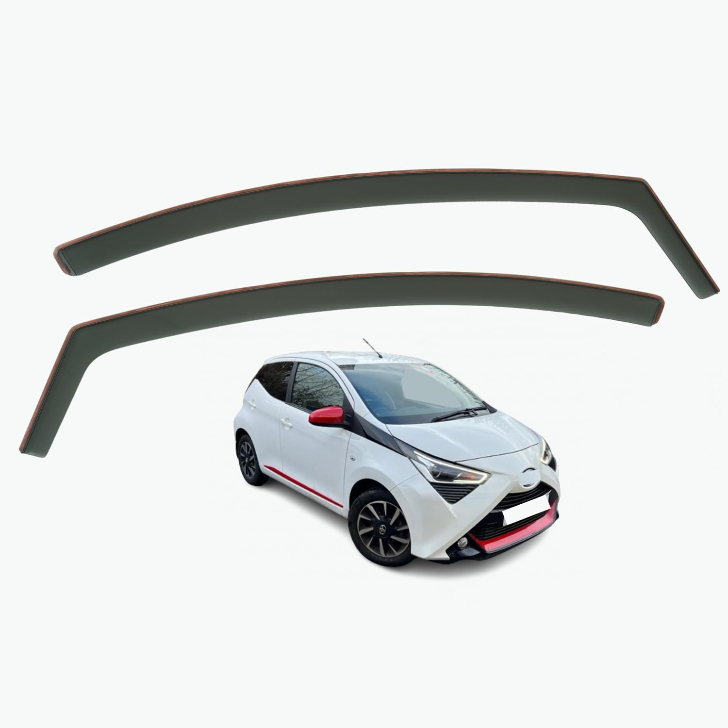 Toyota Aygo Wind Deflectors 2015–2020, In-Channel