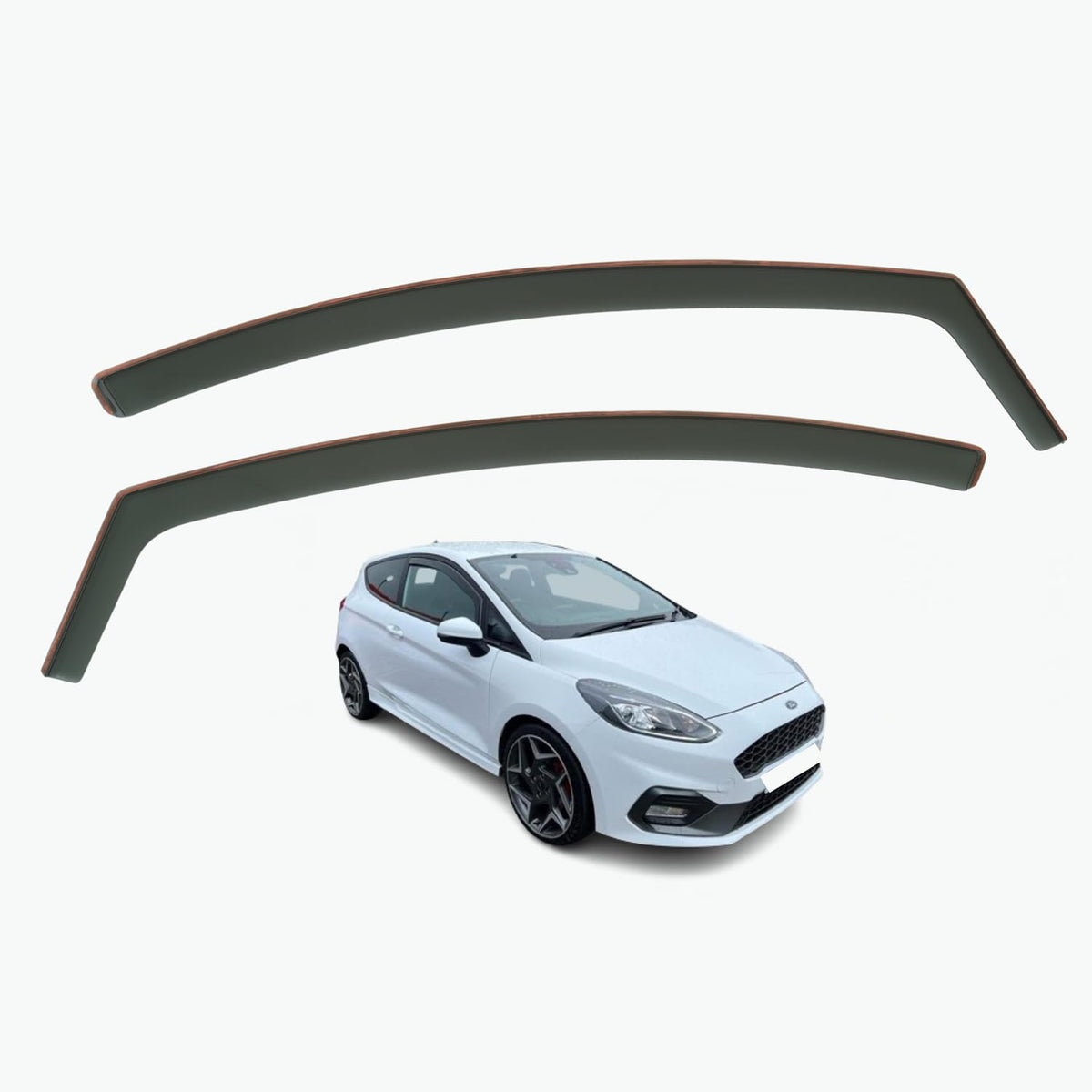 Ford Fiesta Mk8 Wind Deflectors 2017–2025, In-Channel