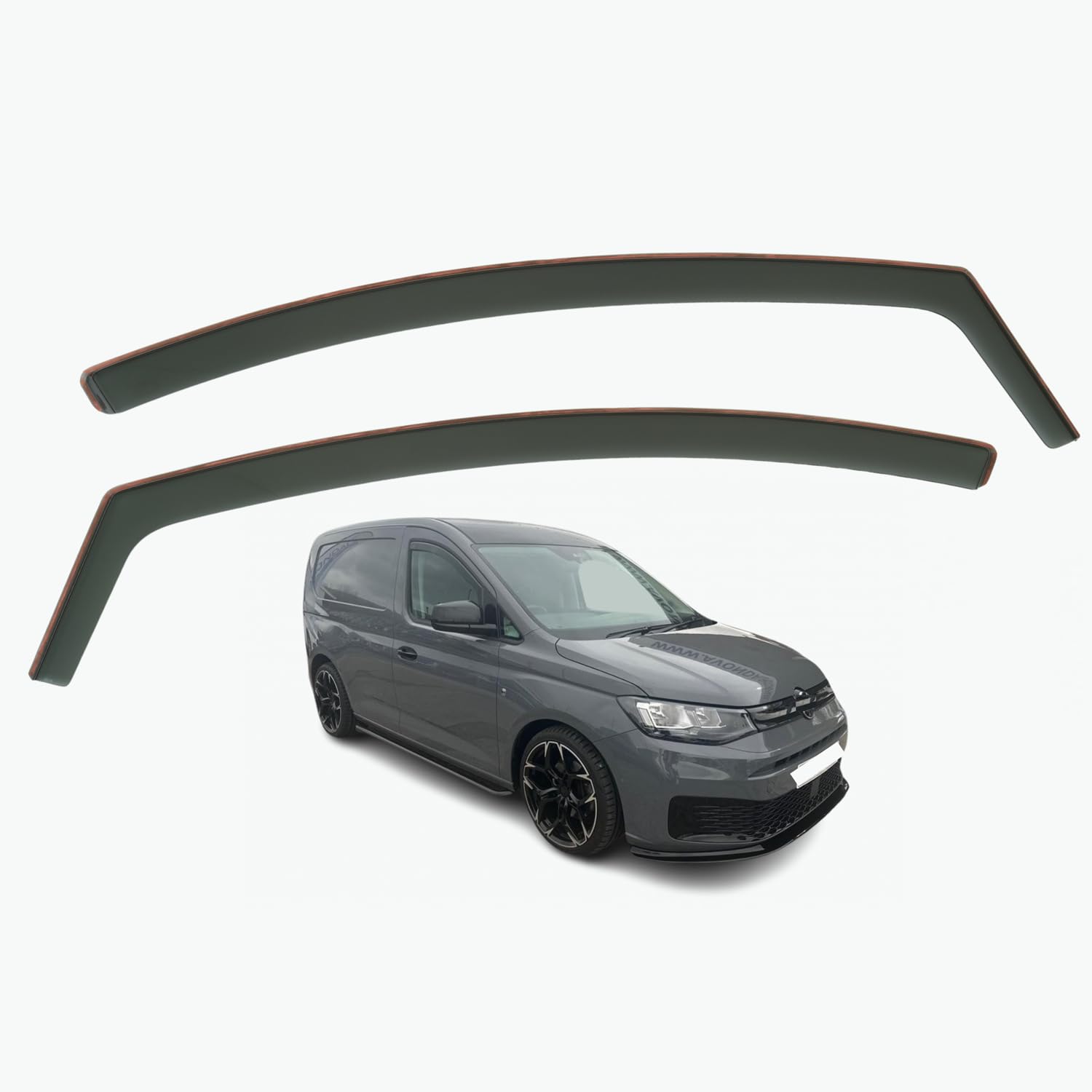 Volkswagen Caddy Wind Deflectors 2021–2027, In-Channel