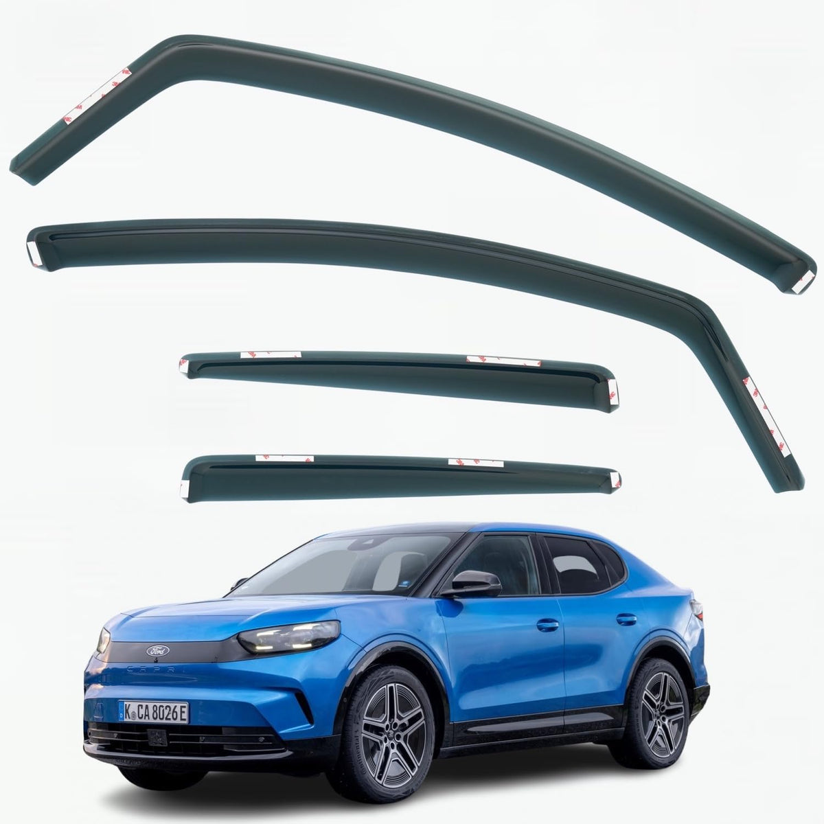 Ford Capri Wind Deflectors 2024–2026, In-Channel