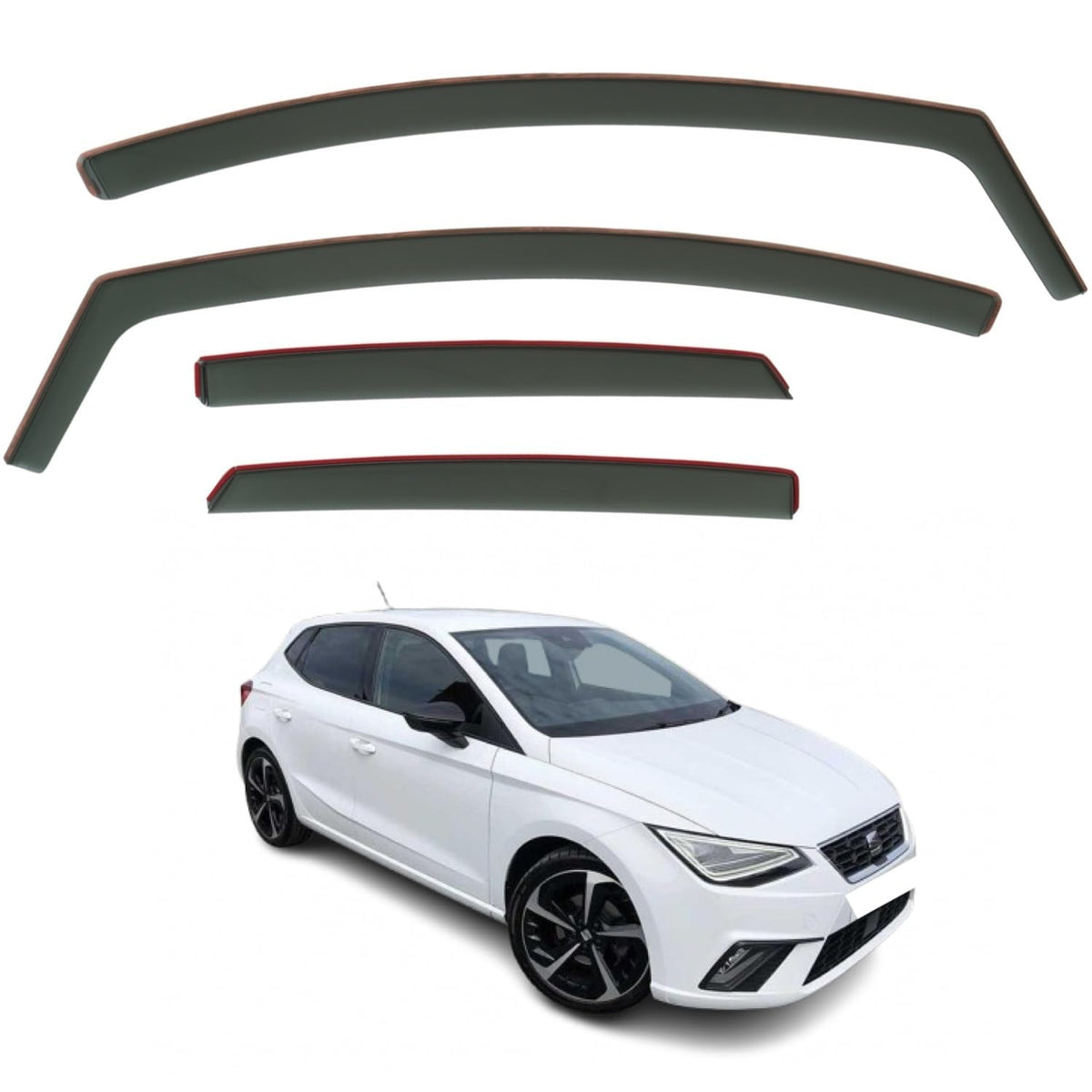 SEAT Ibiza MK5 Wind Deflectors 2018–2024, In-Channel