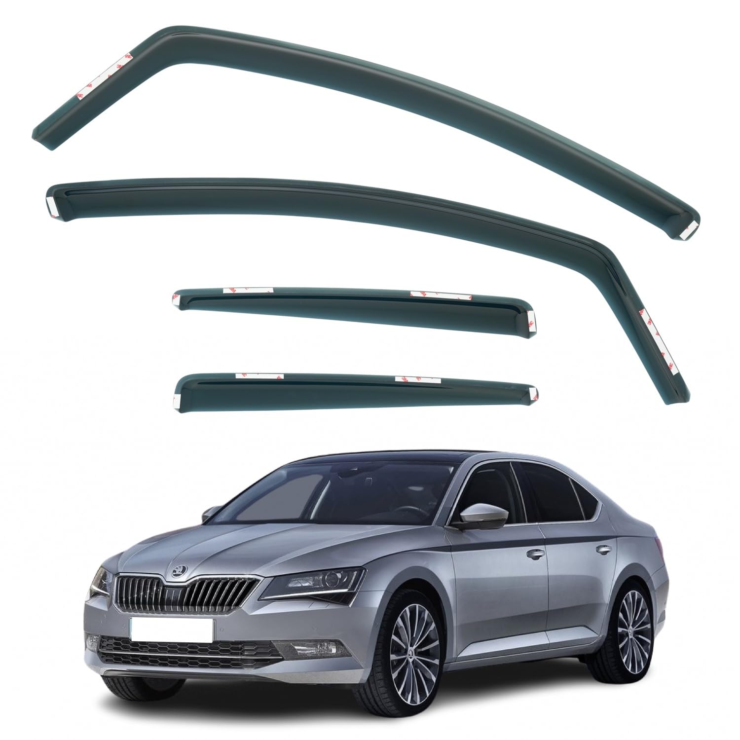 Škoda Superb Wind Deflectors 2015–2024, In-Channel