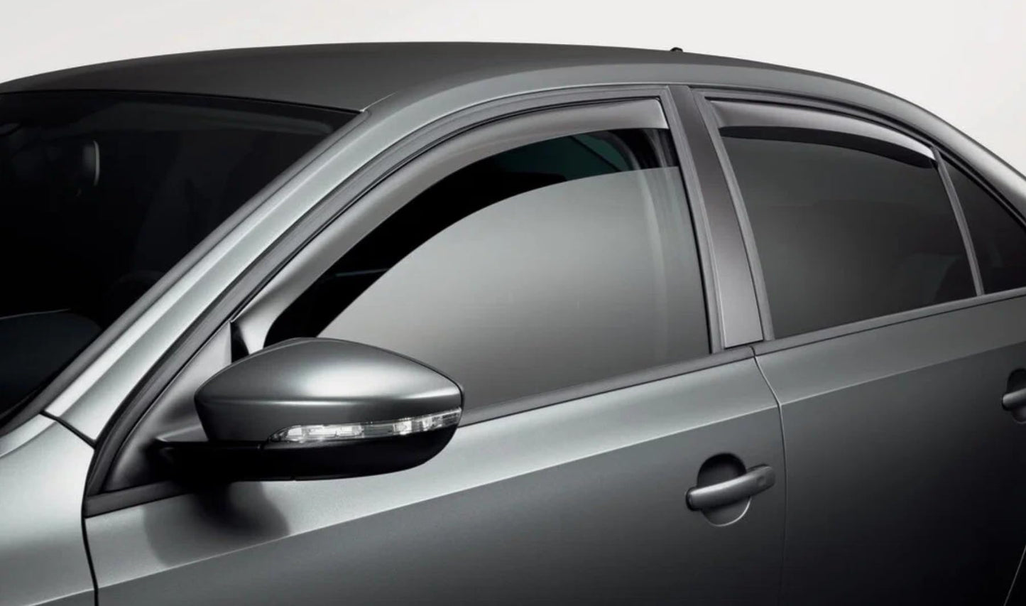 Set Of 4 Wind Deflectors Compatible with FORD FOCUS MK3 5-door Hatchback 2012 2013 2014 2015 2016 2017 2018 Models.