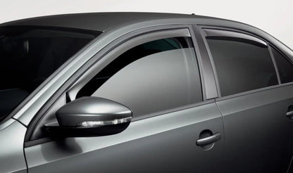 Set Of 4 Wind Deflectors Compatible with FORD FOCUS MK3 5-door Hatchback 2012 2013 2014 2015 2016 2017 2018 Models.