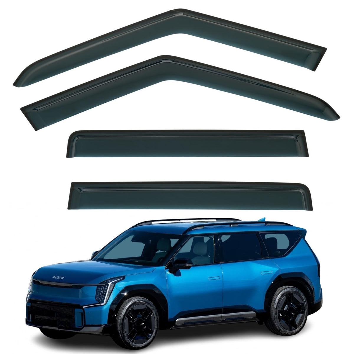 Kia EV9 Wind Deflectors 2023–2027, Out-Channel