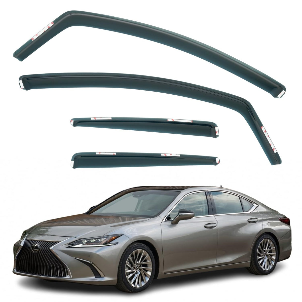 Lexus ES 300h Wind Deflectors 2019–2024, In-Channel