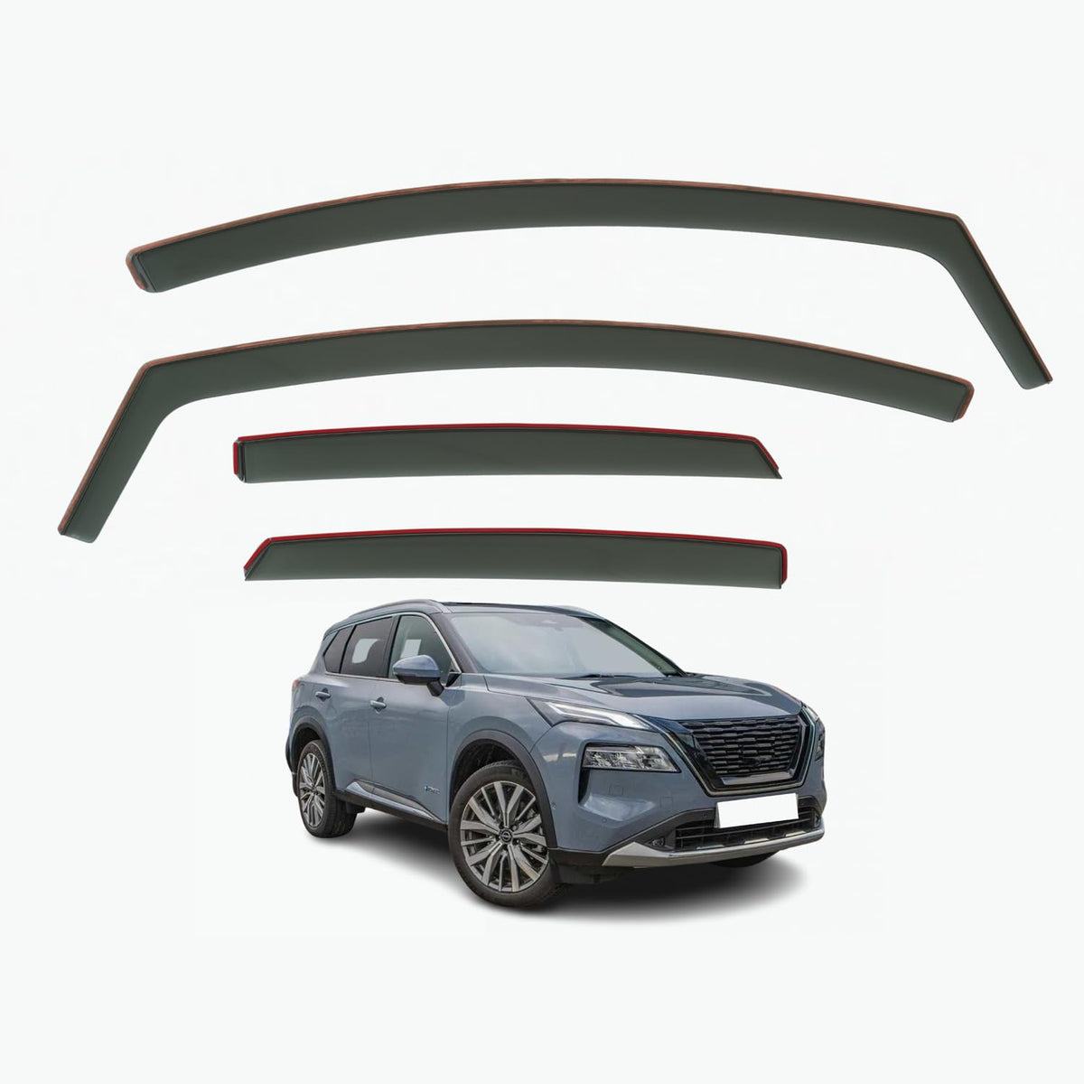 Nissan X-Trail T33 Wind Deflectors 2022–2026, In-Channel