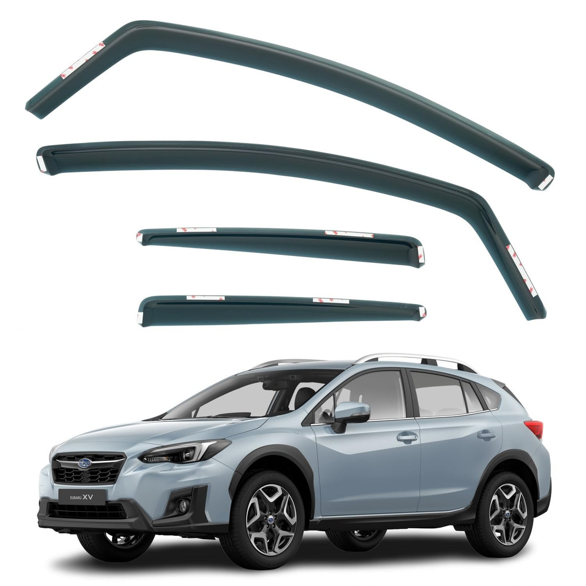 Subaru XV MK2 Wind Deflectors 2018–2023, In-Channel