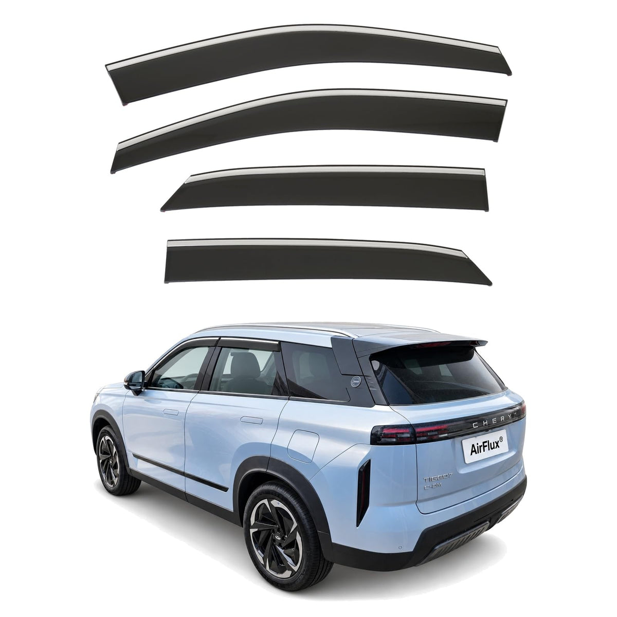 AirFlux wind deflectors for Chery Tiggo 7 2025 to 2027