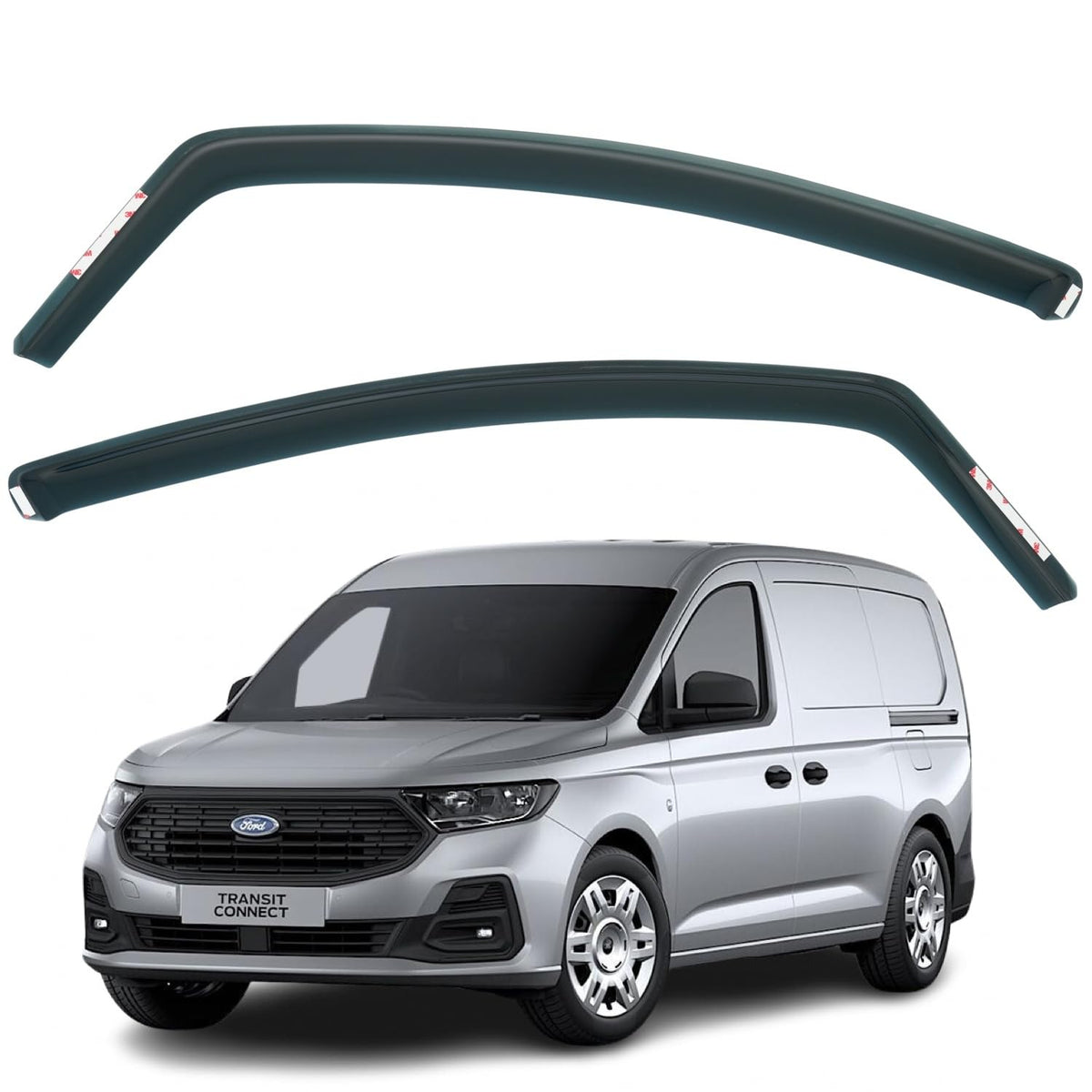 Ford Transit Connect MK3 Wind Deflectors 2024–2026, In-Channel