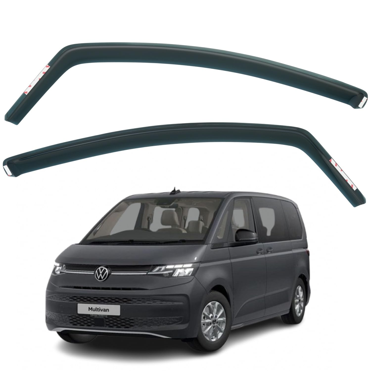 Volkswagen Multivan T7 Wind Deflectors 2022–2026, In-Channel