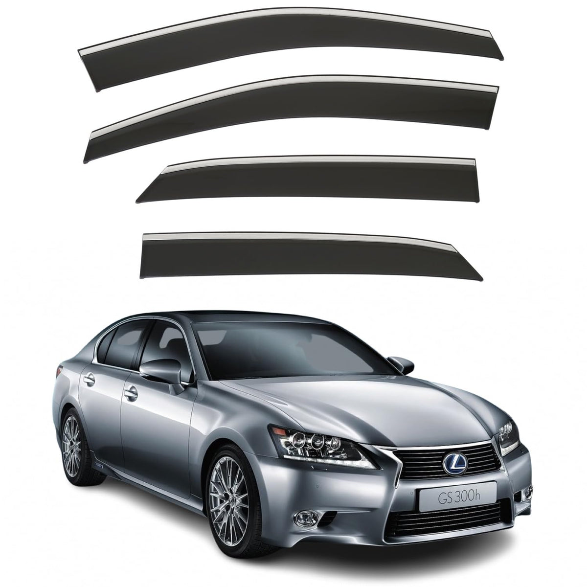 Lexus GS GS450h Wind Deflectors 2012–2019, Out-Channel