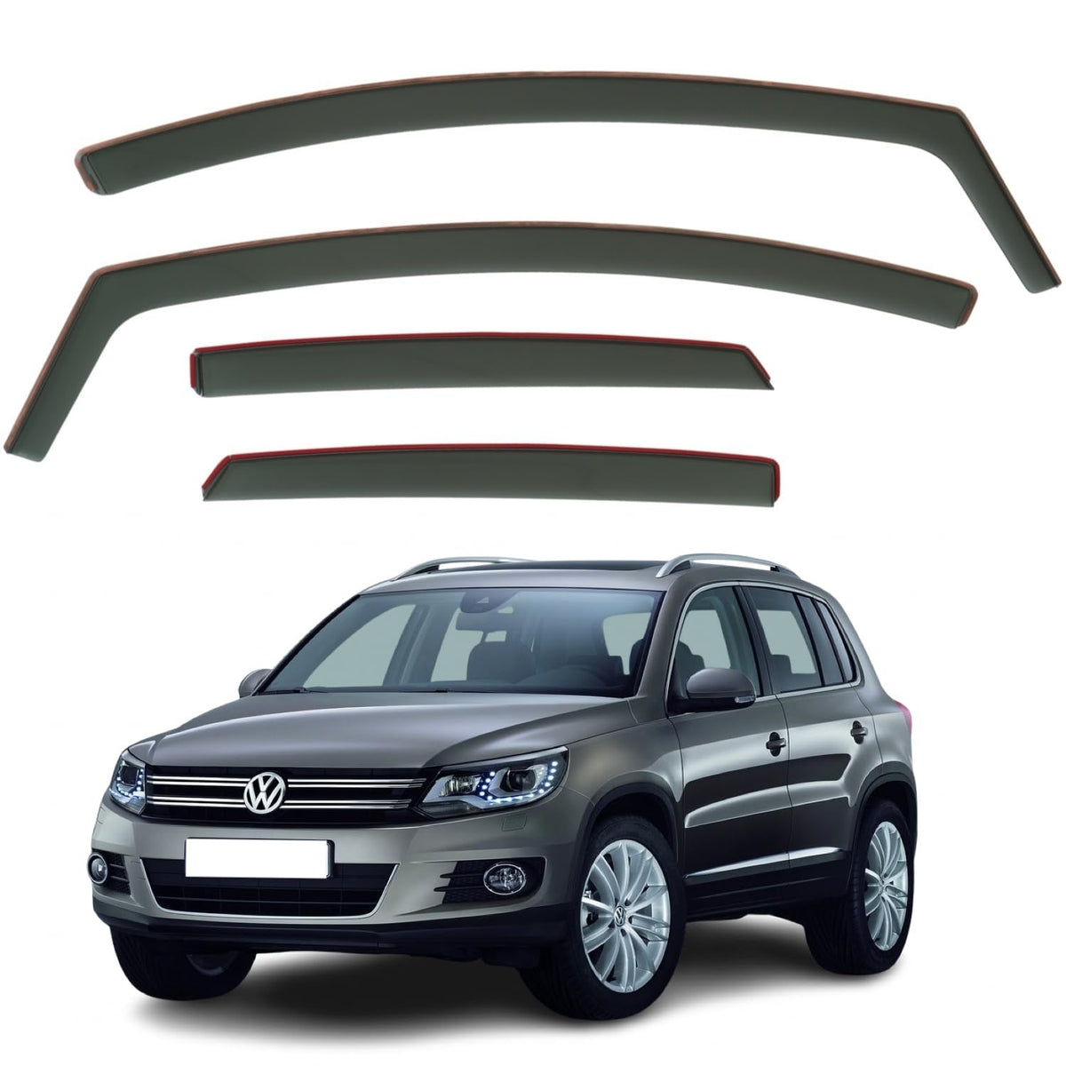 Volkswagen Tiguan MK1 Wind Deflectors 2007–2015, In-Channel