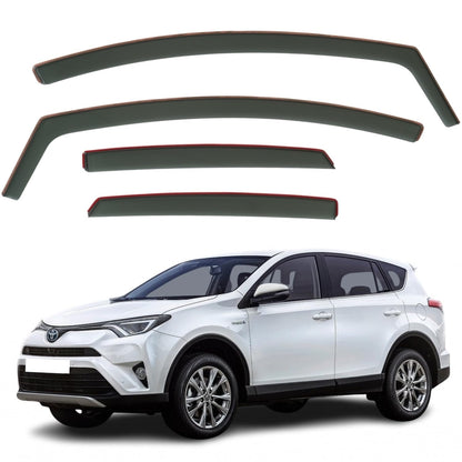 Set Of 4 Wind Deflectors Compatible with TOYOTA RAV4 5-door SUV 2013 2014 2015 2016 2017 2018 Models