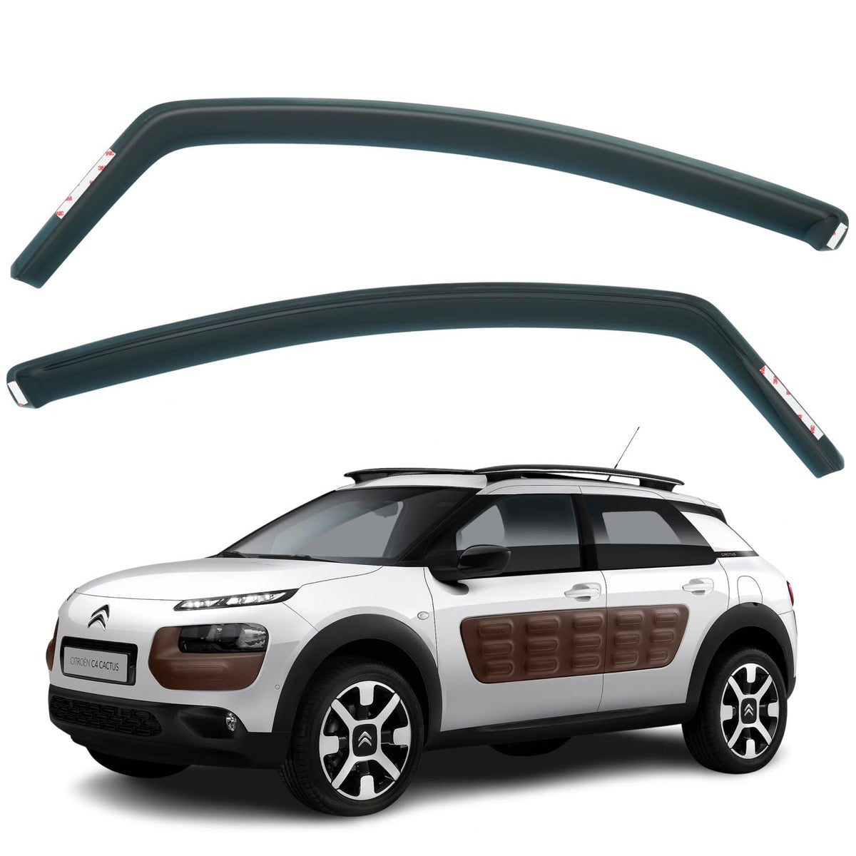 Citroën C4 Cactus Wind Deflectors 2014–2021, In-Channel