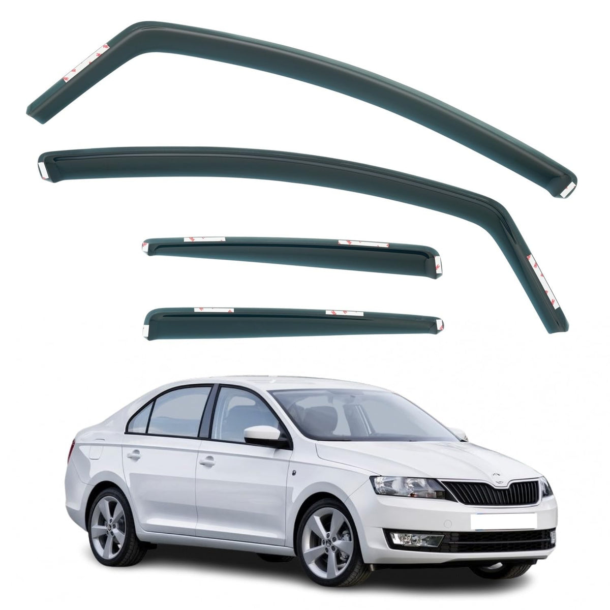 Škoda Rapid Wind Deflectors 2012–2018, In-Channel