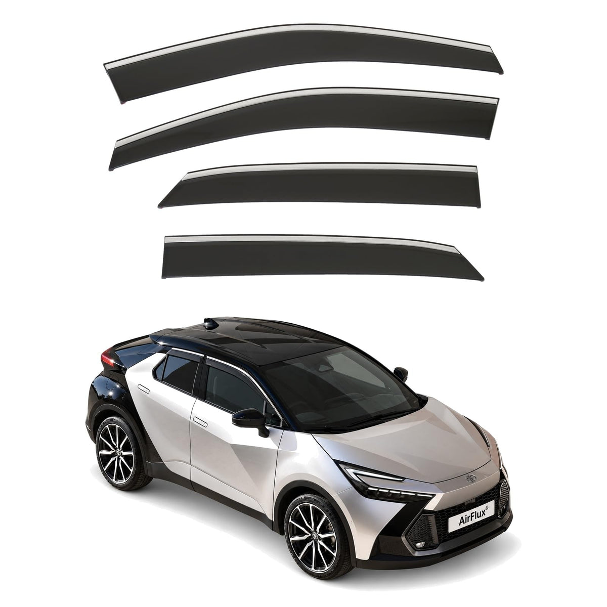 AirFlux wind deflectors for Toyota C-HR Mk2 2024 to 2027