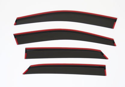 Set Of 4 STICK-ON Wind Deflectors Compatible with NISSAN X-TRAIL 2014 2015 2016 2017 2018 2019 2020 2021 Models