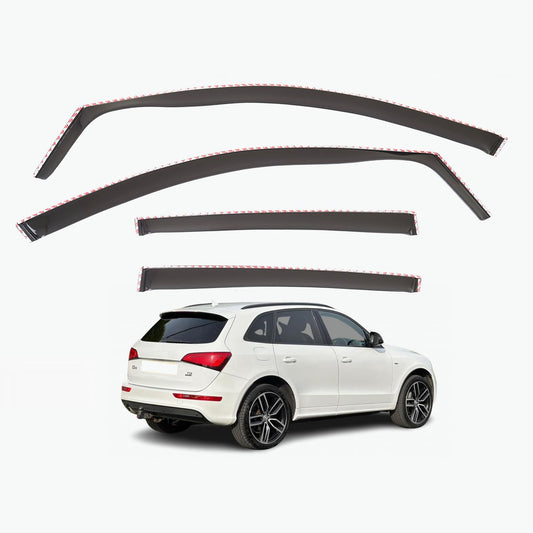 Set Of 4 Wind Deflectors Compatible with AUDI Q5 SQ5 2008 2009 2010 2011 2012 2013 2014 2015 2016 Models.