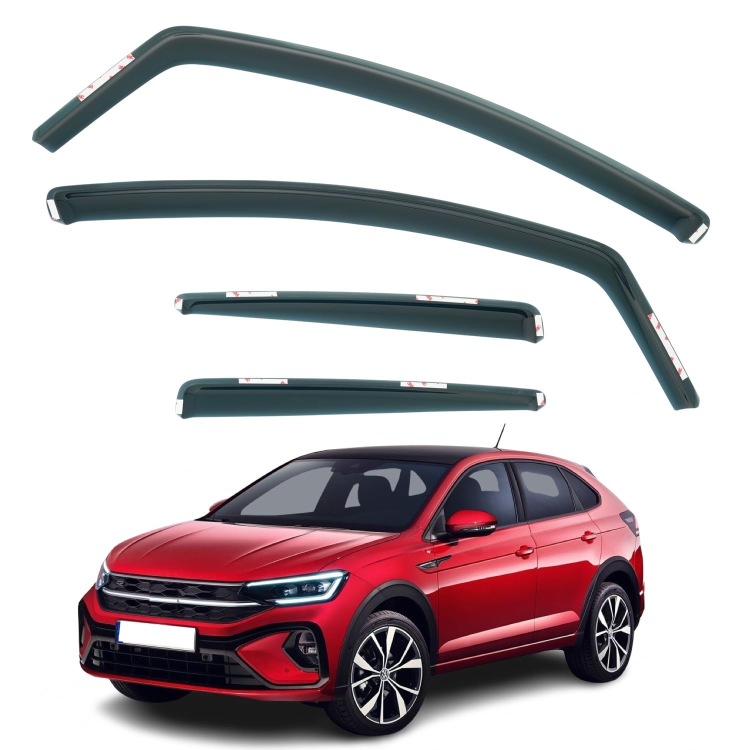 Volkswagen Taigo Wind Deflectors 2022–2026, In-Channel