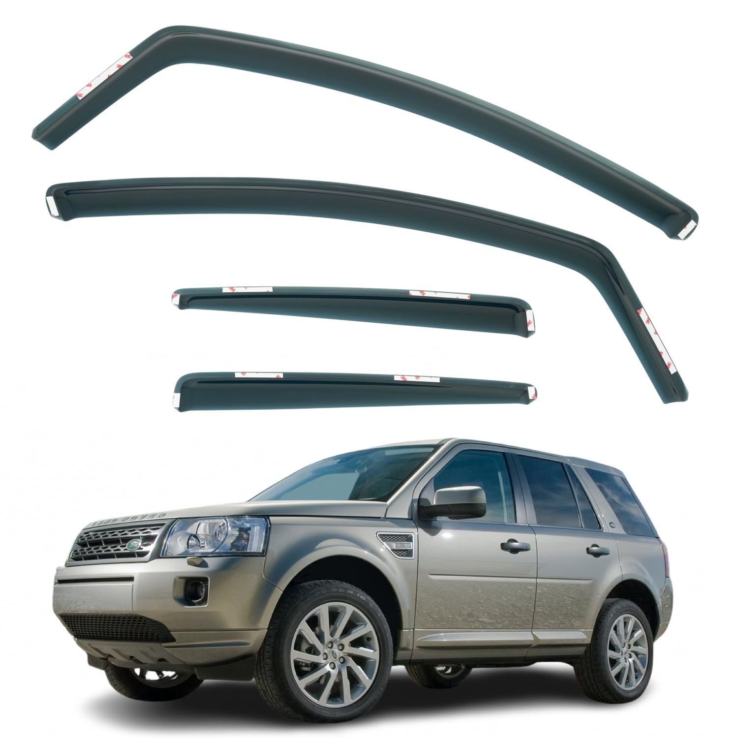 Land Rover Freelander MK2 L359 Wind Deflectors 2007–2015, In-Channel