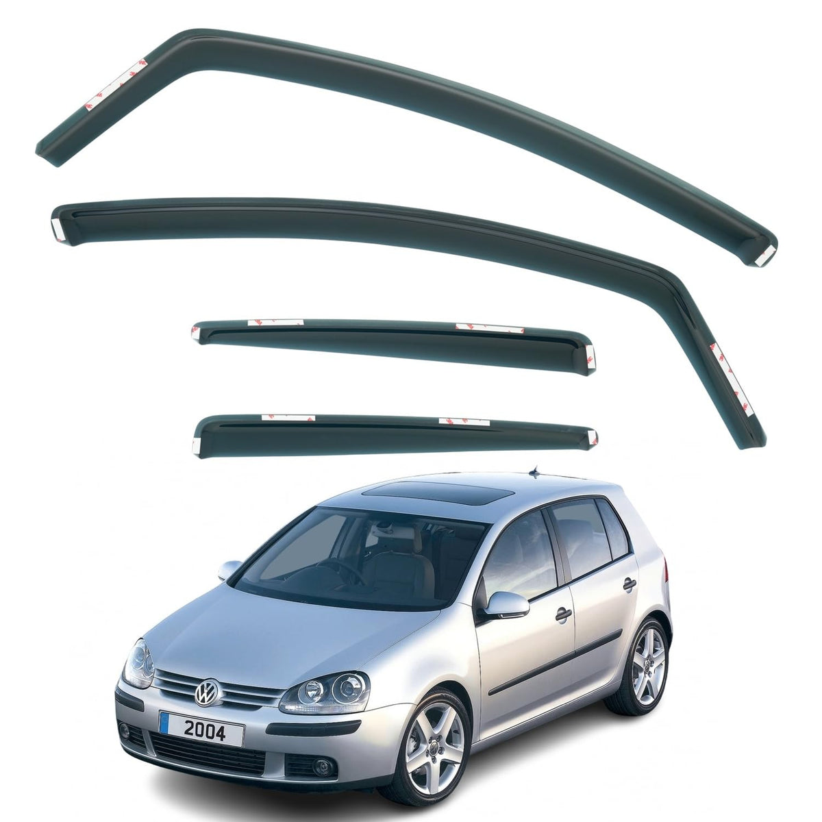 Volkswagen Golf Wind Deflectors 2004–2008, In-Channel