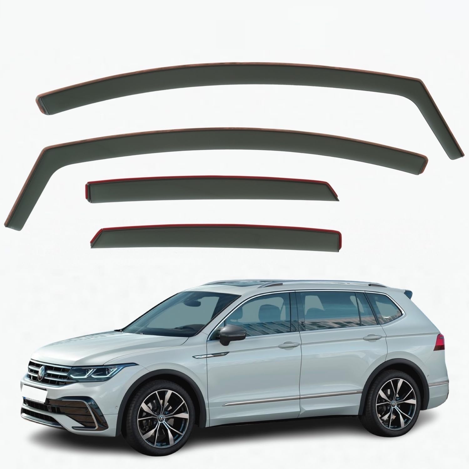Volkswagen Tiguan Allspace Wind Deflectors 2016–2024, In-Channel
