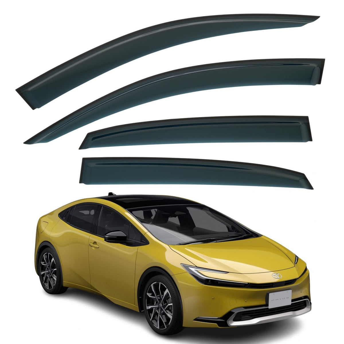 Toyota Prius Wind Deflectors 2023–2027, Out-Channel
