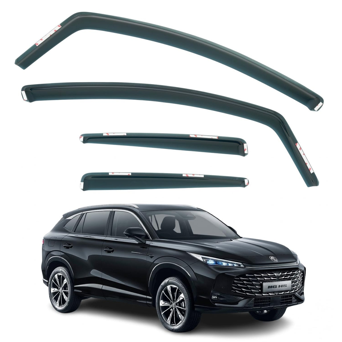 MG HS Wind Deflectors 2025–2026, In-Channel
