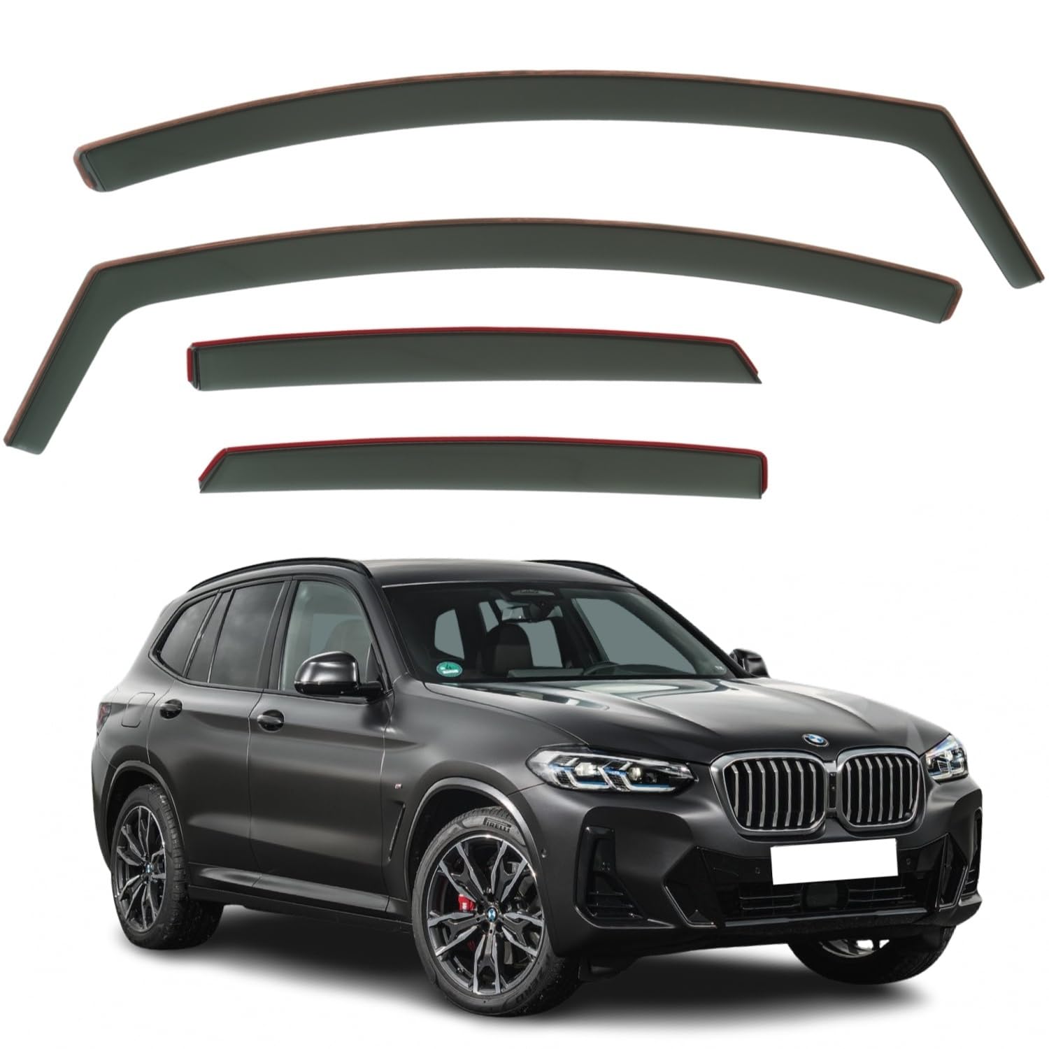 BMW X3 G01 Wind Deflectors 2019–2024, In-Channel