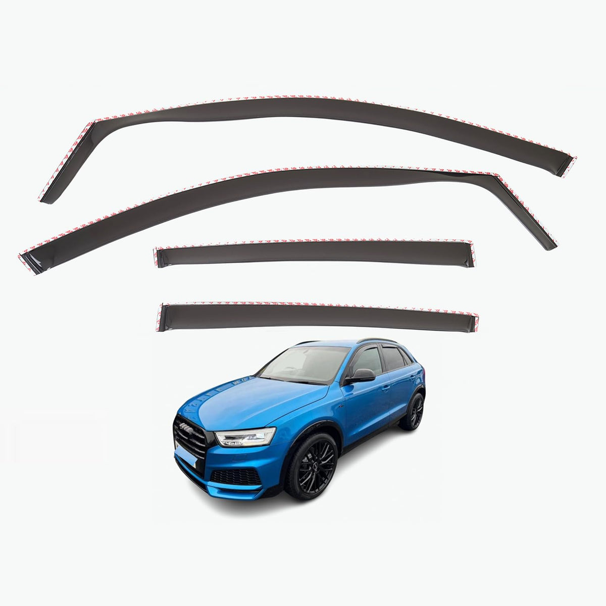 Audi Q3 Wind Deflectors 2011–2018, In-Channel