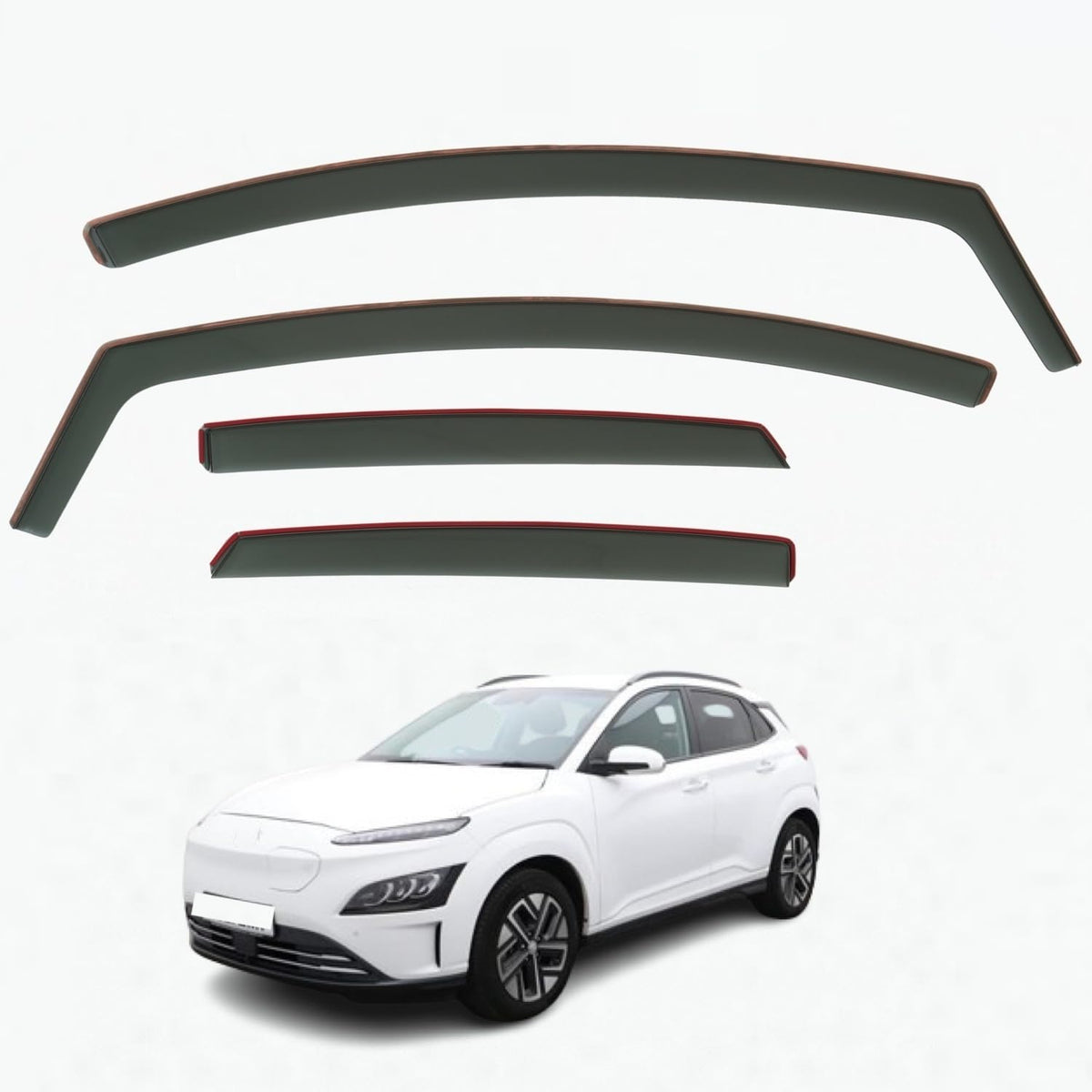 Hyundai Kona Wind Deflectors 2017–2023, In-Channel