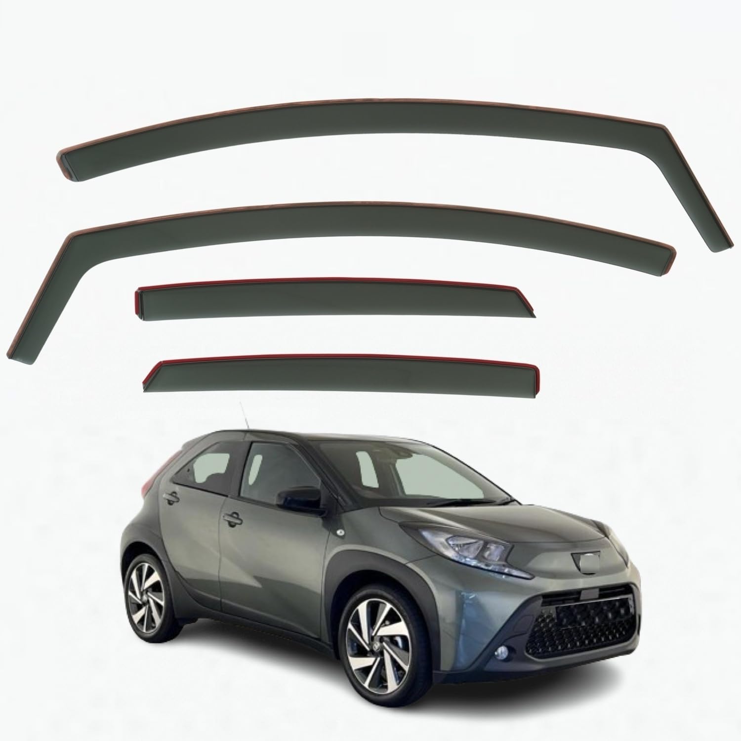 Toyota Aygo X Wind Deflectors 2022–2026, In-Channel