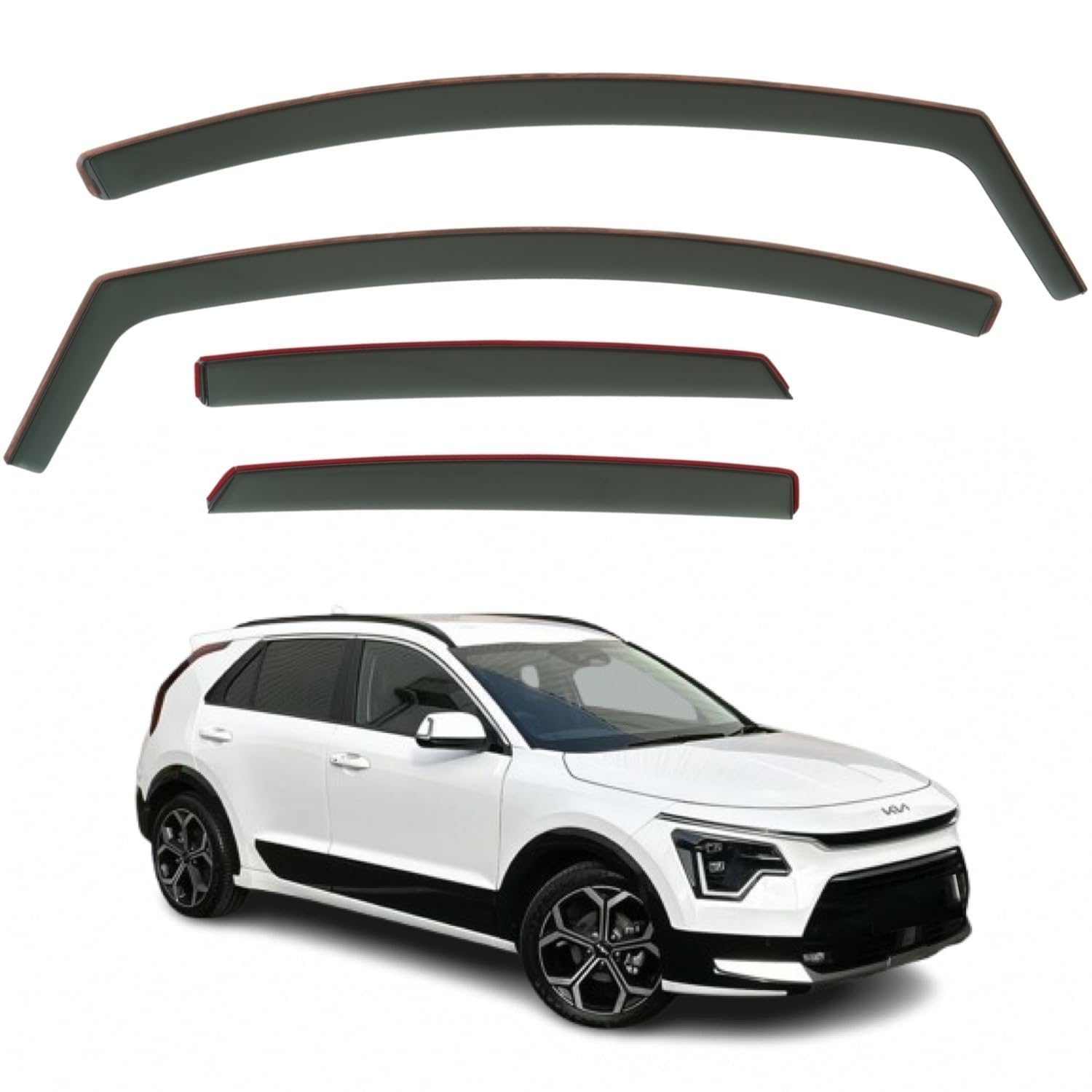 Kia Niro Wind Deflectors 2023–2026, In-Channel