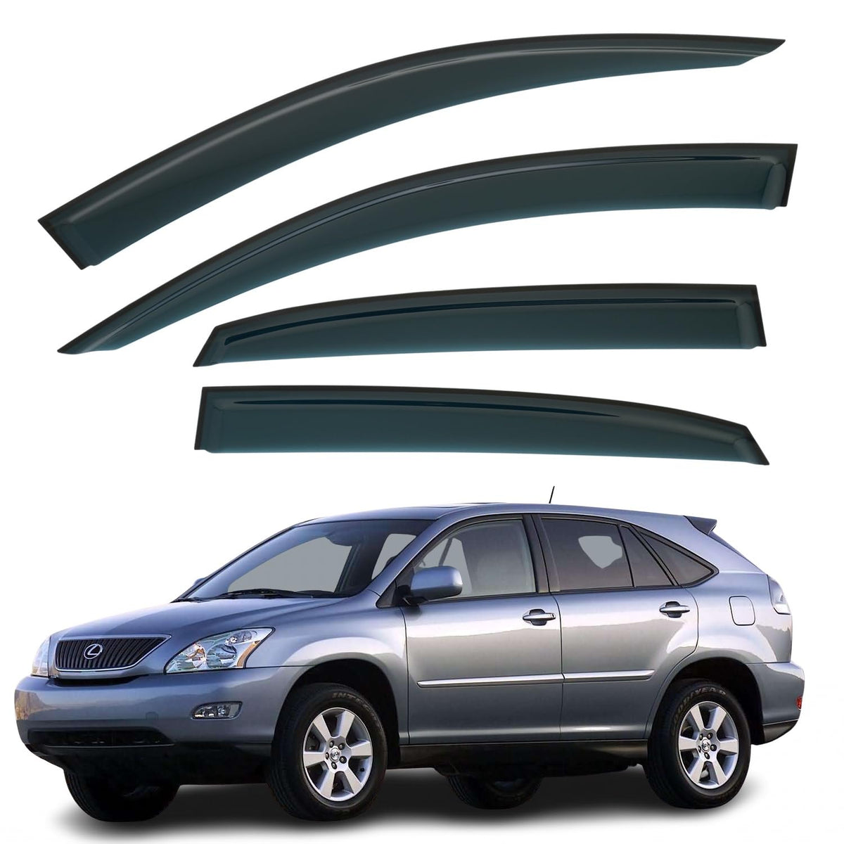 Lexus RX Wind Deflectors 2004–2009, Out-Channel