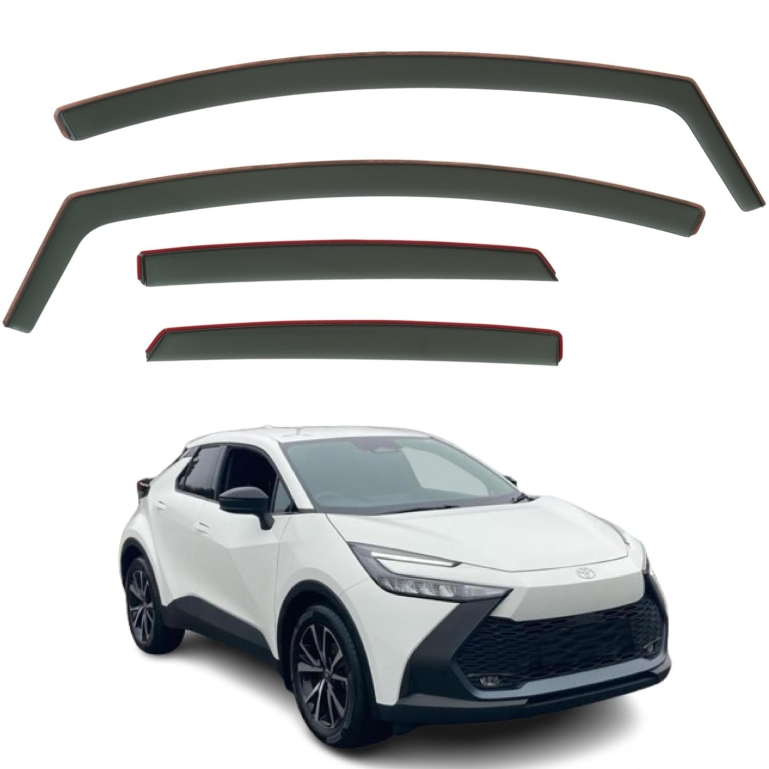 Toyota C-HR Wind Deflectors 2024–2026, In-Channel