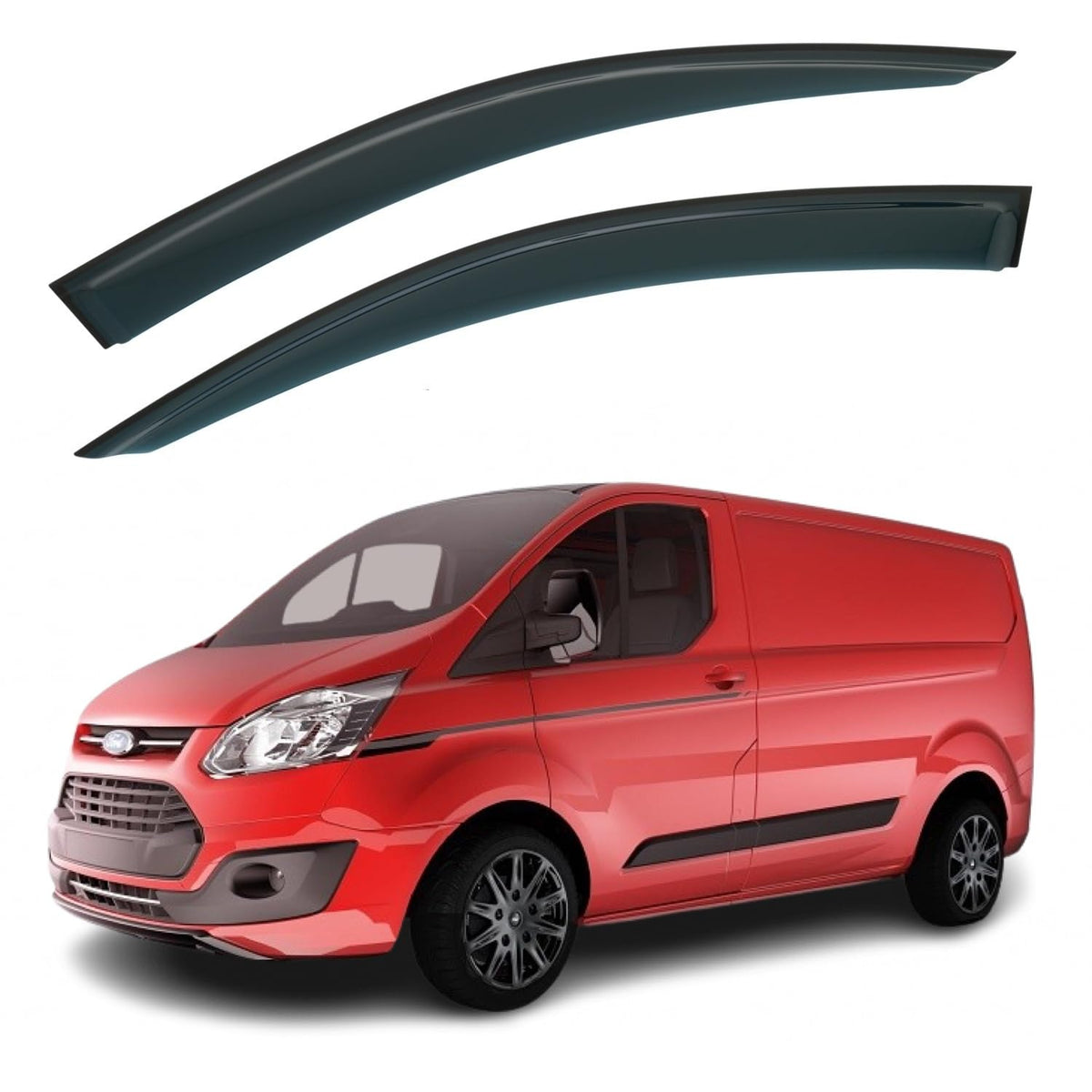 Ford Tourneo Custom Wind Deflectors 2012–2023, Out-Channel