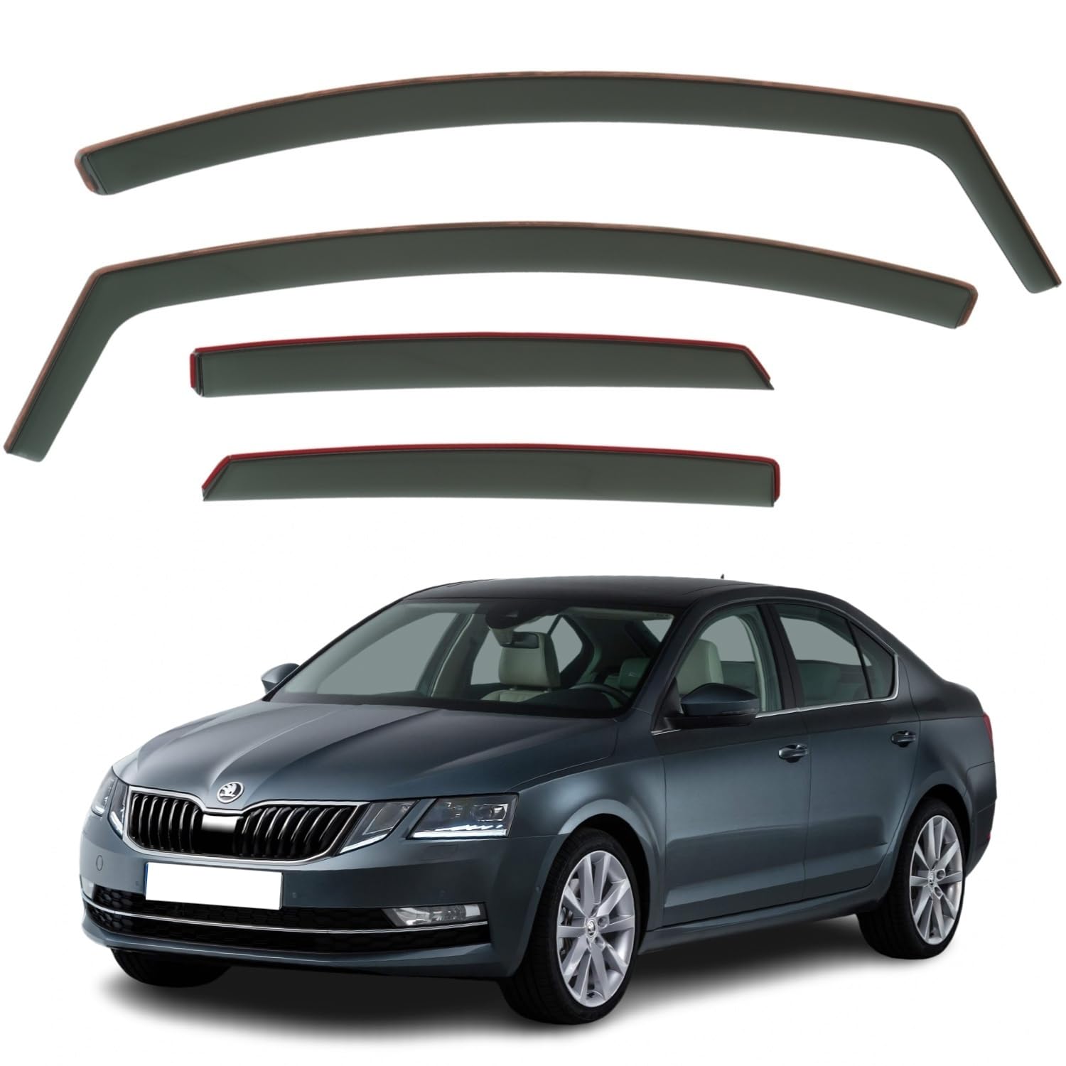 Škoda Octavia Wind Deflectors 2013–2019, In-Channel