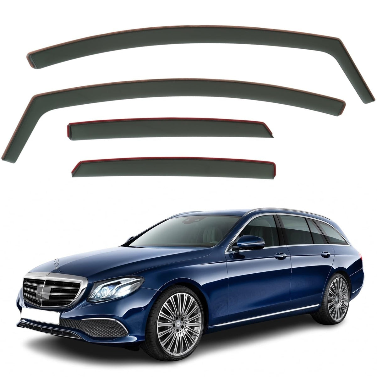 Mercedes-Benz E-Class S213 Wind Deflectors 2017–2023, In-Channel