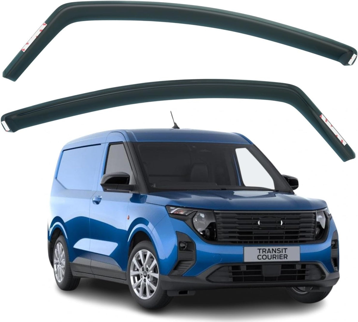 Ford Tourneo Courier MK2 Wind Deflectors 2024–2026, In-Channel