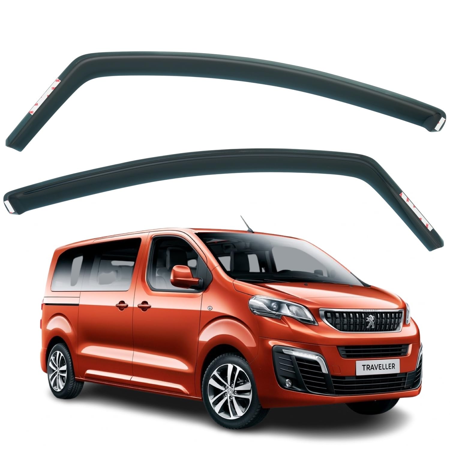 Peugeot Expert Wind Deflectors 2016–2025, In-Channel