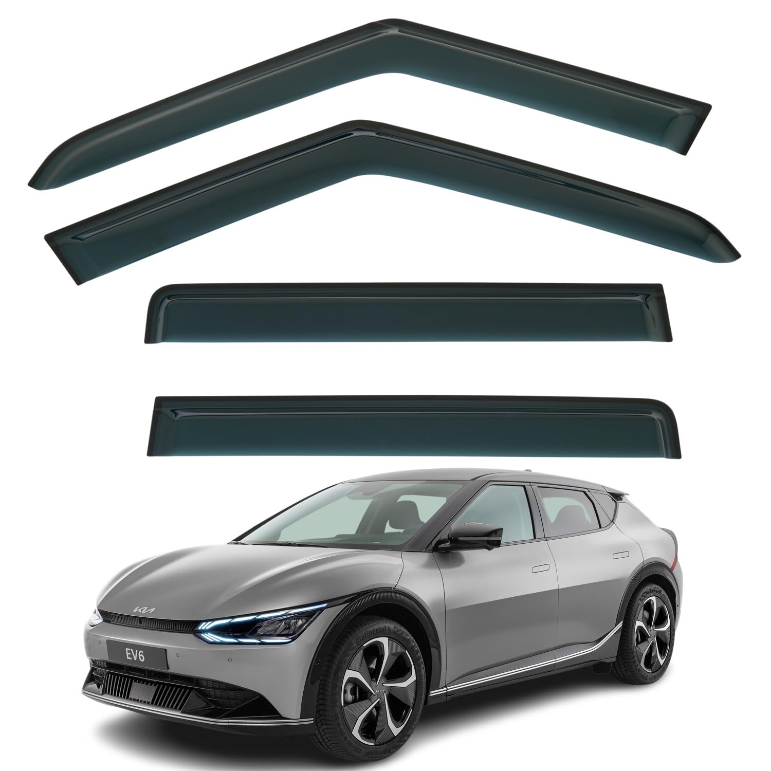 Kia EV6 Wind Deflectors 2021–2026, Out-Channel