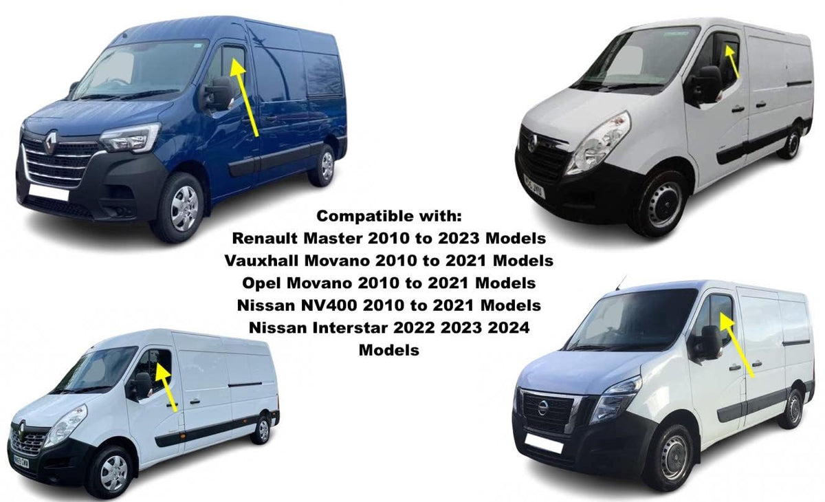 Nissan Interstar Wind Deflectors 2010–2024, In-Channel