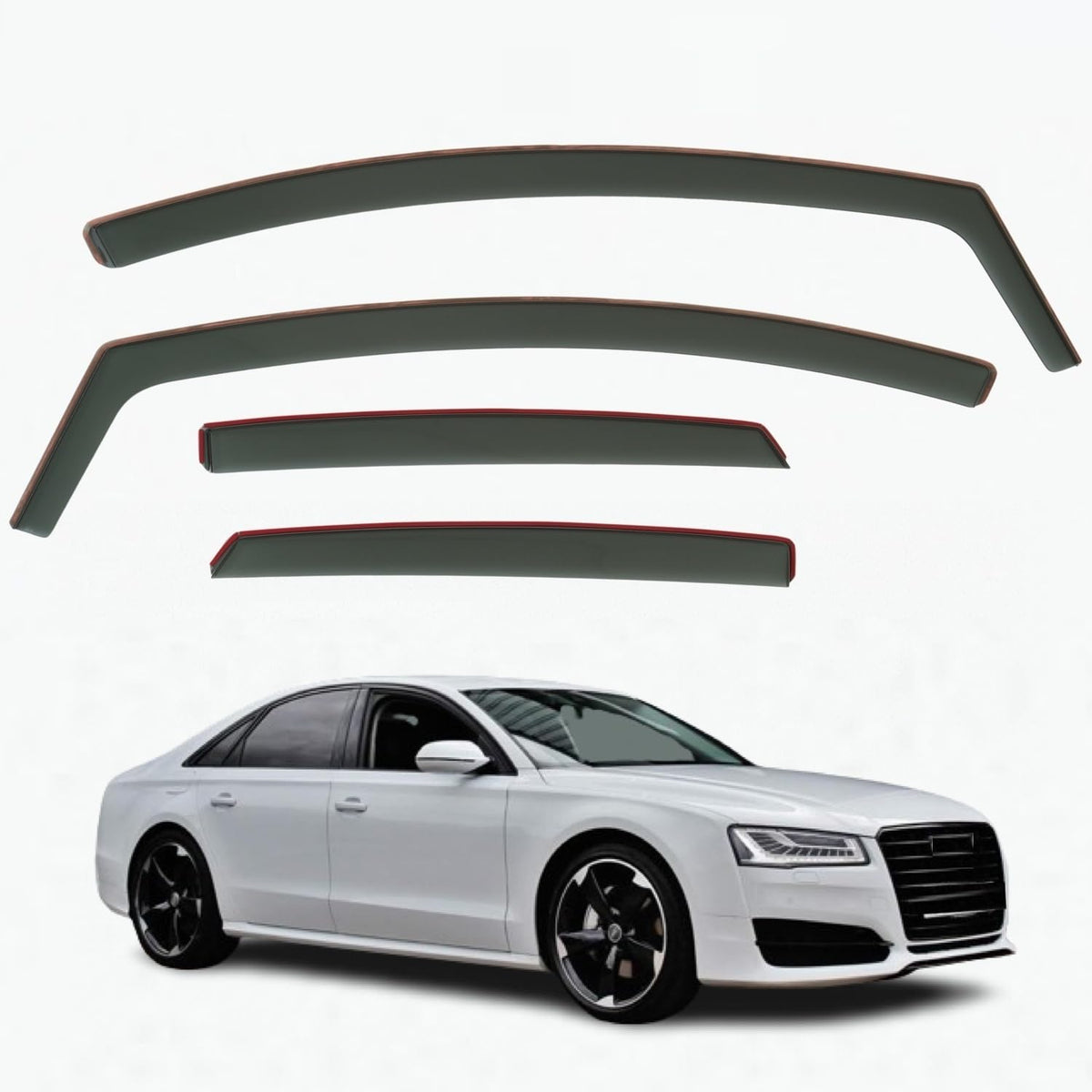 Audi A8 Wind Deflectors 2010–2017, In-Channel