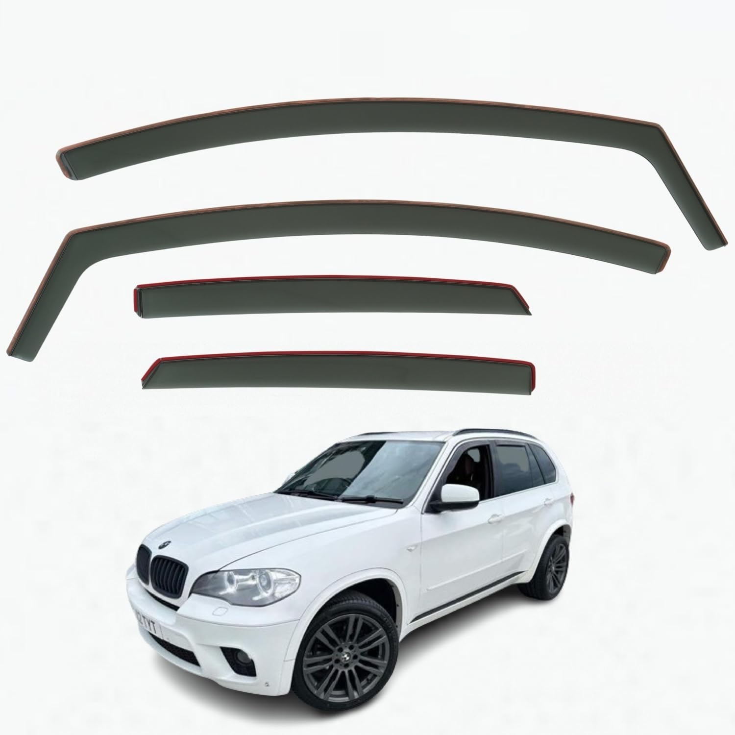BMW X5 E70 Wind Deflectors 2007–2012, In-Channel