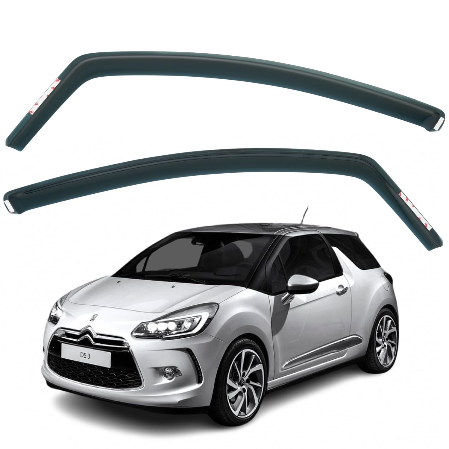 Citroën DS3 Wind Deflectors 2010–2017, In-Channel