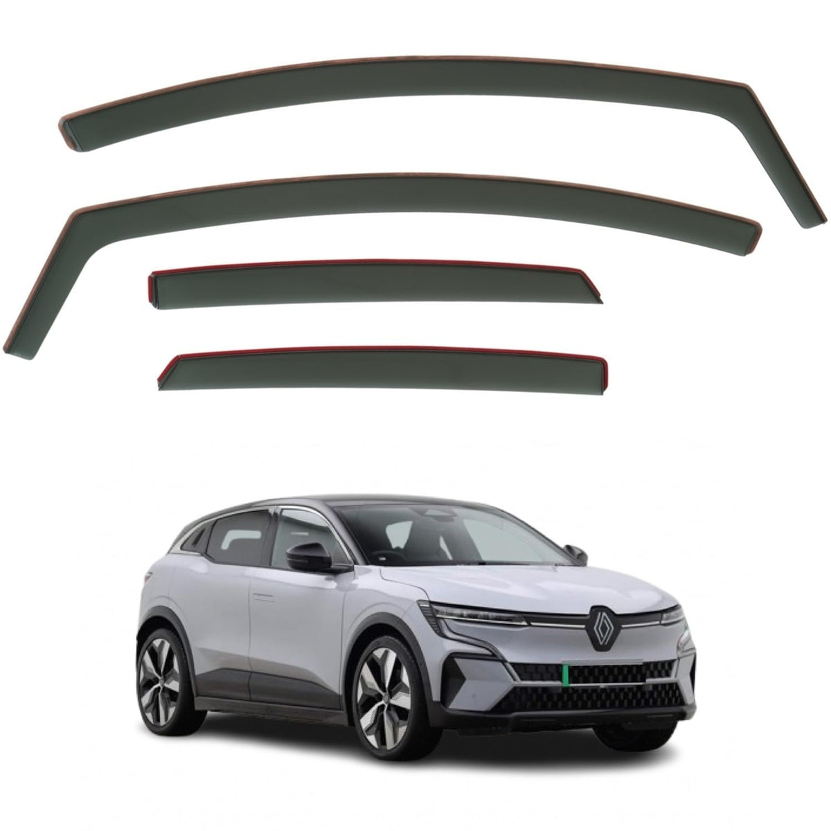 Renault Megane E-Tech Wind Deflectors 2022–2026, In-Channel