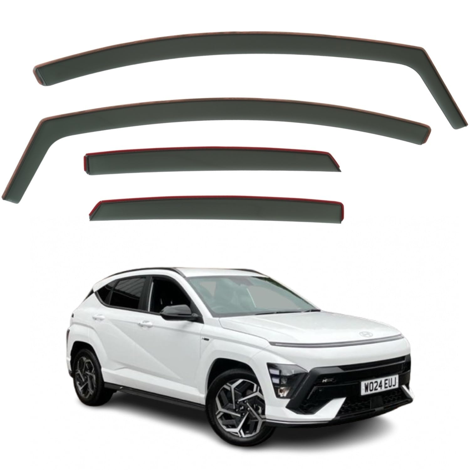 Hyundai Kona Wind Deflectors 2023–2026, In-Channel
