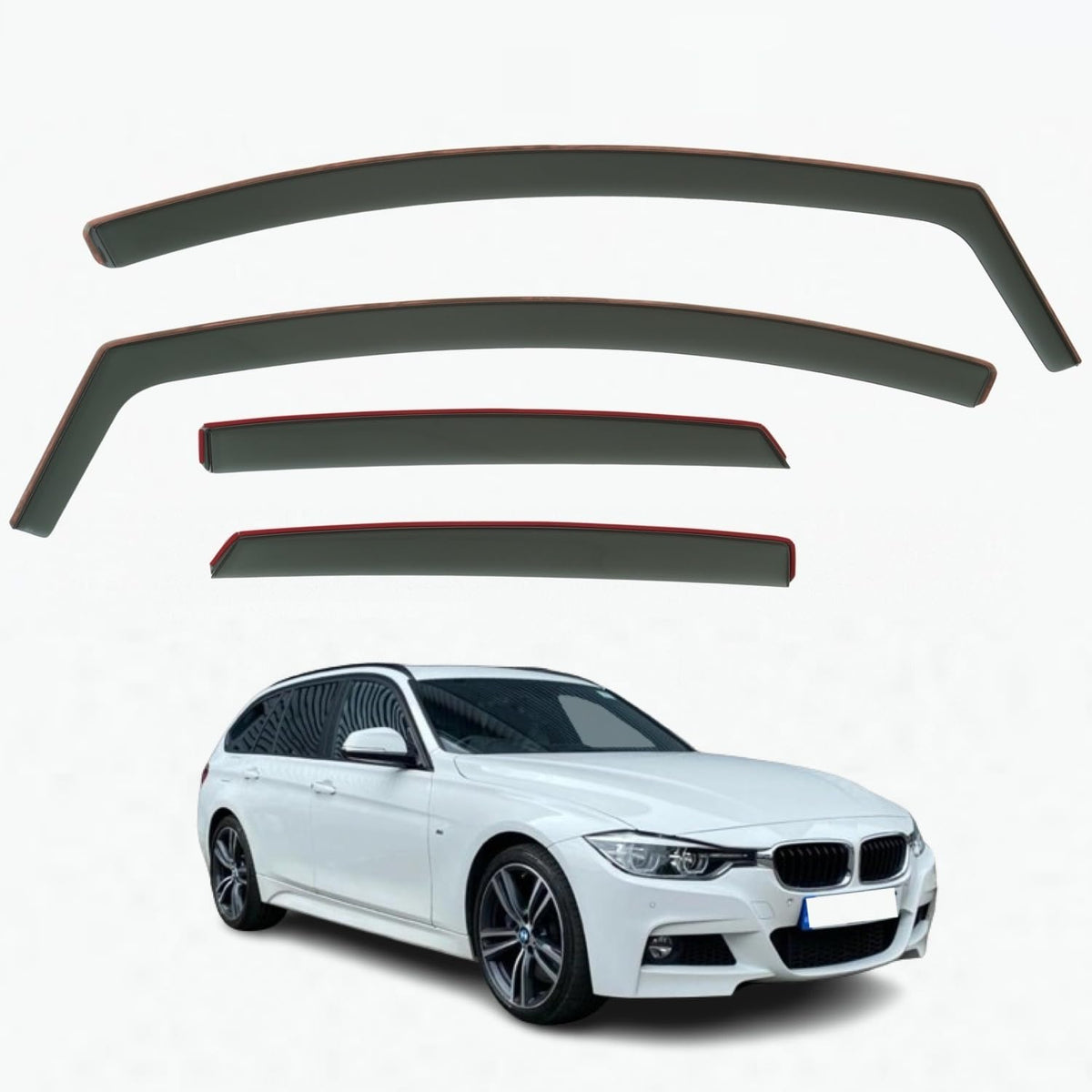 BMW 3 Series F31 Wind Deflectors 2012–2019, In-Channel
